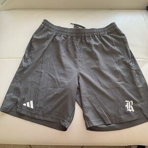 Adidas men's shorts in grey, size XL, new, 100% polyester